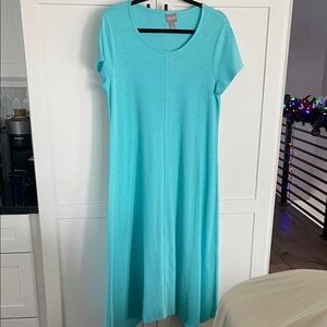 Chico's Turquoise Midi Dress